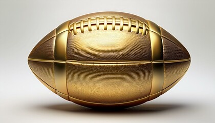 a gold football ball on a white background