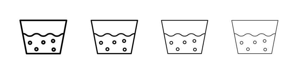 Water soak icon Flat illustration sign