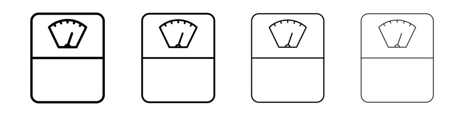 Weight scale icon Flat illustration sign