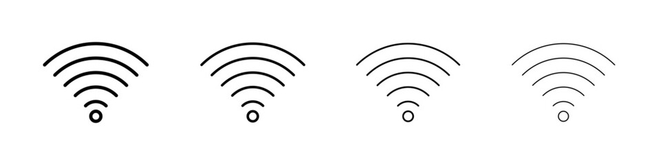 Wifi Signal icon Flat illustration sign