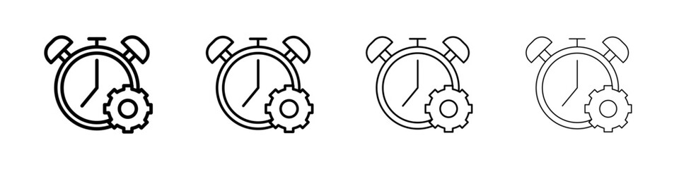 work Efficiency icon Flat illustration sign
