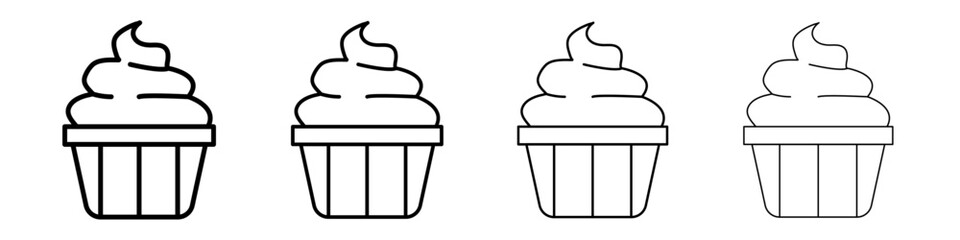 Yogurt icon Flat illustration sign