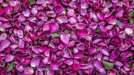 Fototapeta premium Vibrant Pink Rose Petals Spread Across a Soft Floral Background