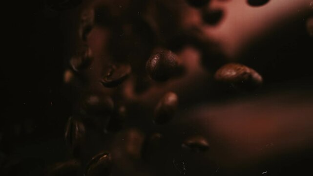 Handful of Coffee Beans Drop