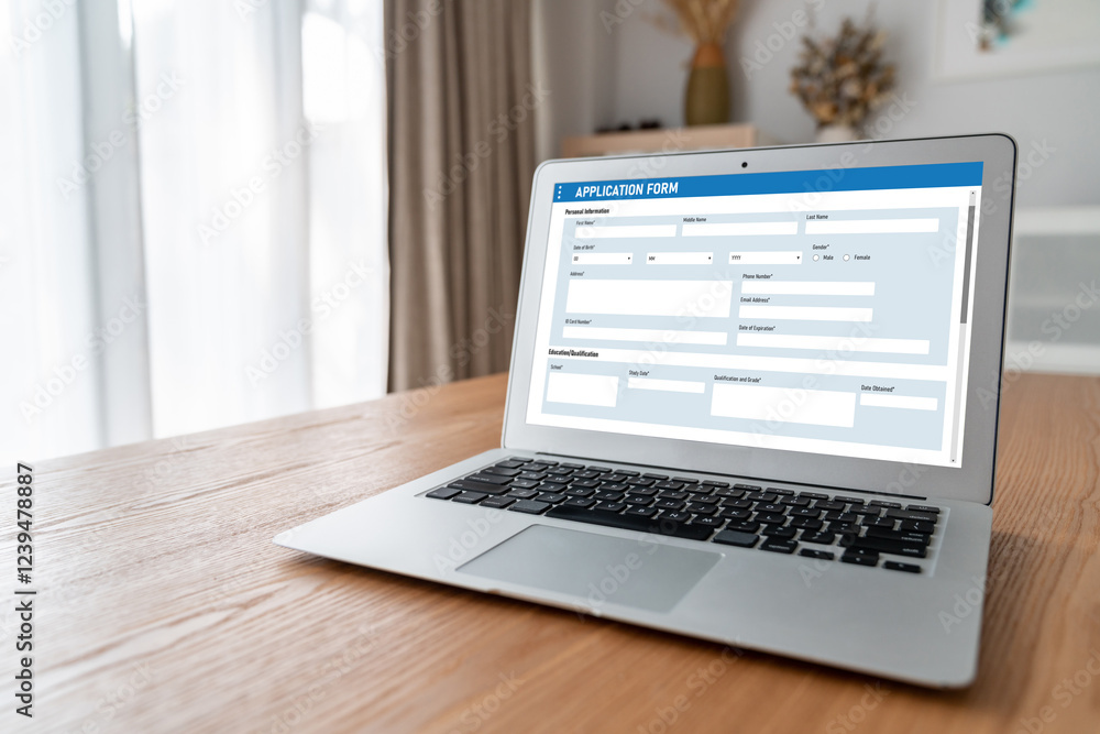 Poster online application form for modish registration on the internet website