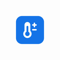 temperature settings icon sign vector
