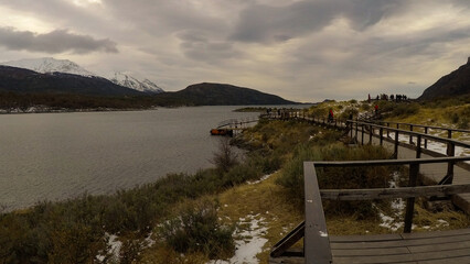 Imagen capturada en la Patagonia Argentina cerca de Ushuaia, al otro lado del Canal Beagle. Los...