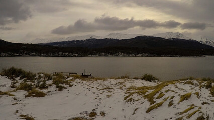 Imagen capturada en la Patagonia Argentina cerca de Ushuaia, al otro lado del Canal Beagle. Los...