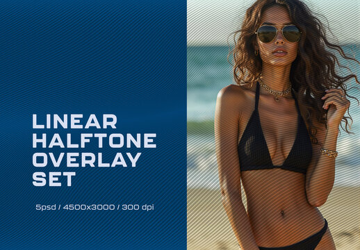 Linear Halftone Overlay Set