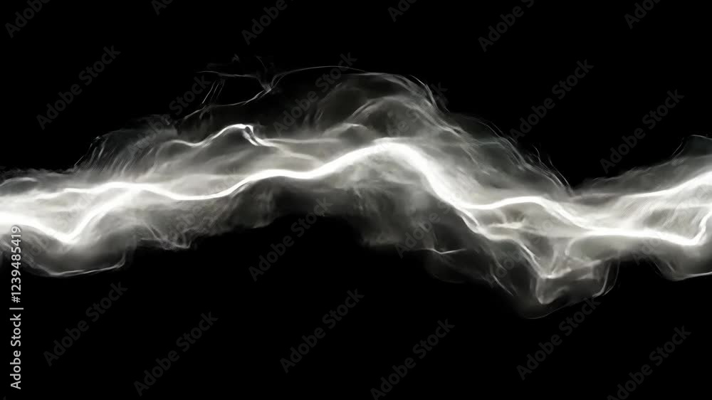 Aufkleber visually striking representation of electric energy moving through the air with dynamic flowing patt