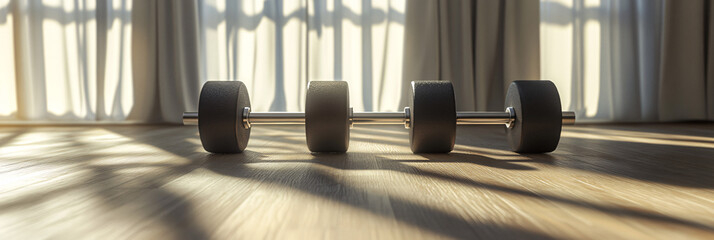 Mirror reflection split into before and after weight loss, shifting from home to gym setting, symbolizing a lifestyle change through fitness and diet. 