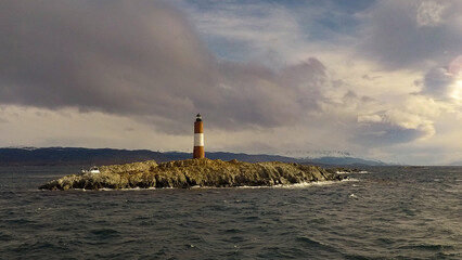 Image captured in Argentine Patagonia near Ushuaia, across the Beagle Channel. The landscapes are...