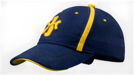 blue baseball cap