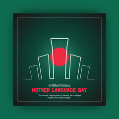 21 February International mother language day template design