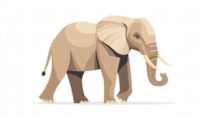 Fototapeta premium Elephant Vector Illustration for Professional Presentations and Design Projects