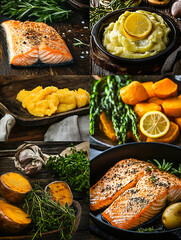 Chef's Professional Grilled Salmon Cooking Journey
