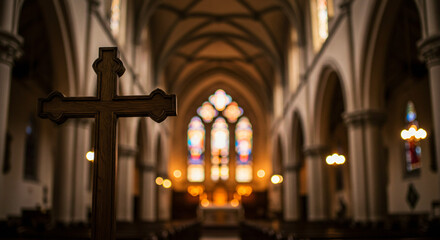 Fototapeta premium interior of the church of the holy sepulchre