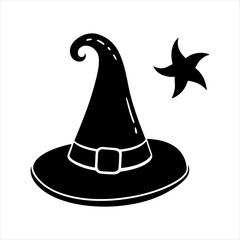  hat silhouette white background