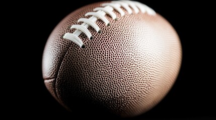 Fototapeta premium American football close-up, dark background, game concept