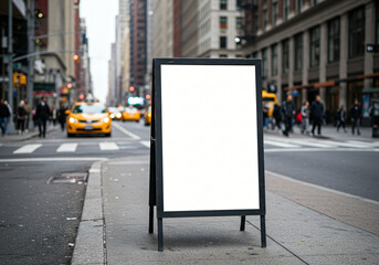 blank street sign,New york city