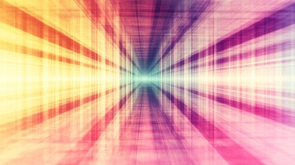 Obraz premium Abstract colorful tunnel, vibrant hues, and dynamic perspective. Perfect for tech, design, or futuristic projects.