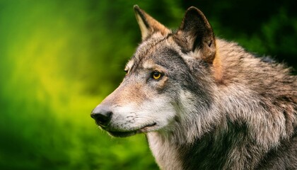 Fototapeta premium gray wolf lupus