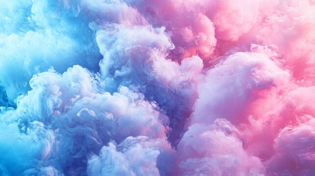 Dreamy pink and blue cloudscape