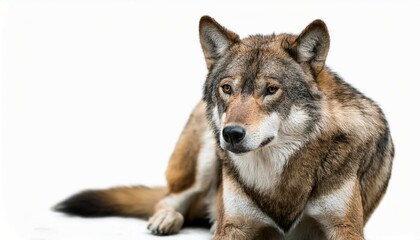 Fototapeta premium wolf isolated on white background