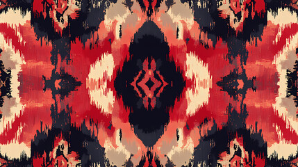 seamless ikat pattern
