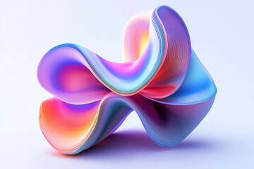 Fototapeta premium A computer created a image with colorful 3d design generative ai