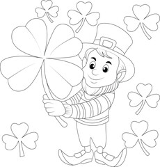 St Patricks Day Hand Draw Coloring Page