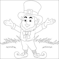 St Patricks Day Line Draw Coloring Page