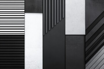 Modern minimalist architectural design with geometric patterns