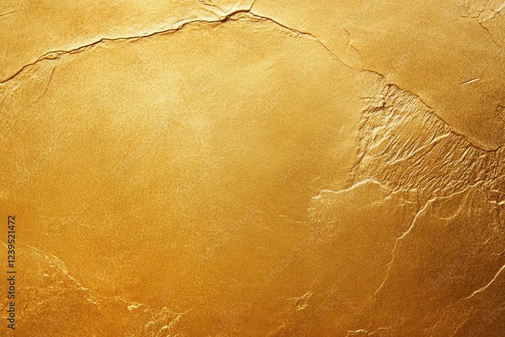 Poster textured gold surface with cracks and subtle patterns