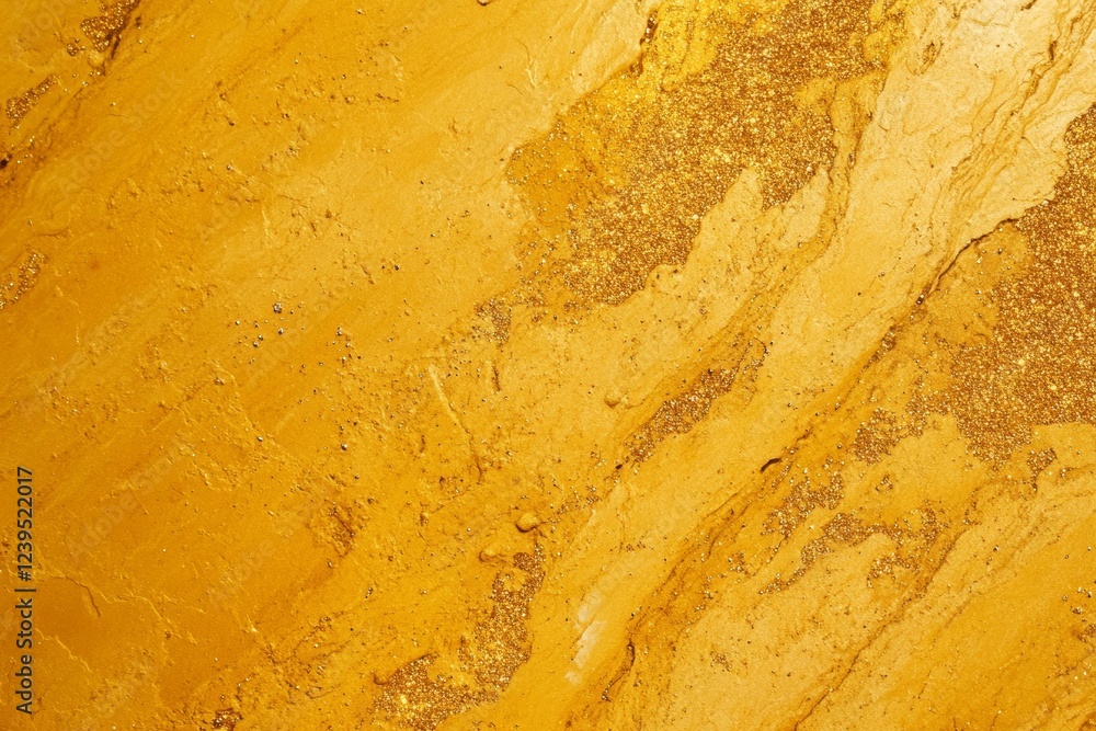 Poster glittering golden texture with sparkling patterns and swirls