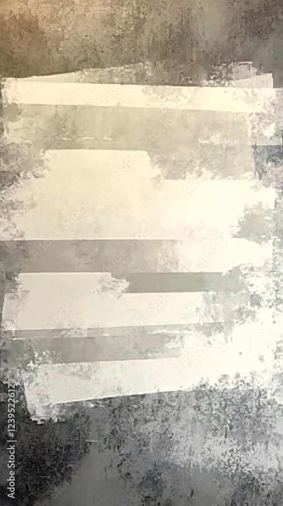 Poster abstract background with gray and white brush strokes creating a textured and artistic design