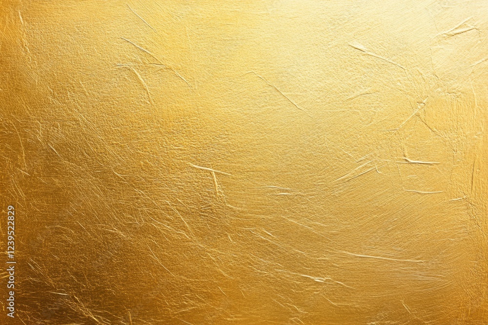 Poster abstract gold textured background with subtle brushstrokes and shimmering surface