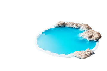 Naklejka premium Lagoon isolated 