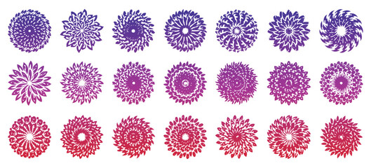 Man and businessman pose icon collection