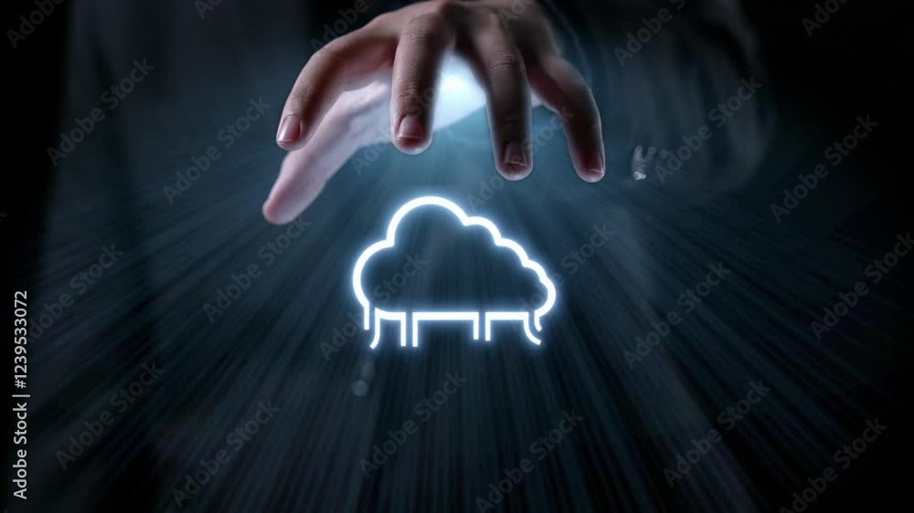 Aufkleber business person discover the future of cloud computing with latest insights and elevate business by 