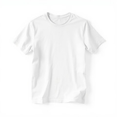 White T-Shirt Mockup on White Background


