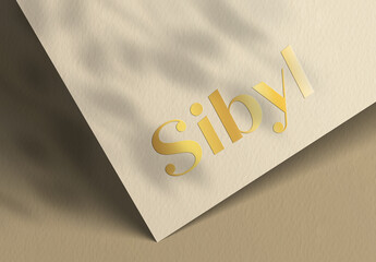Paper Logo Mockup