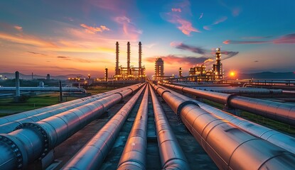 oil refinery plant	
