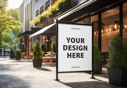 Outdoor Advertising Poster Mockup