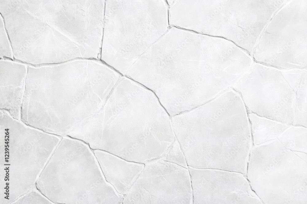 Poster white cracked textured surface with irregular patterns