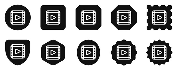 Editable movie clip, trailer vector icon. Movie, cinema, entertainment. Part of a big icon set family. Perfect for web and app interfaces, presentations, infographics, etc