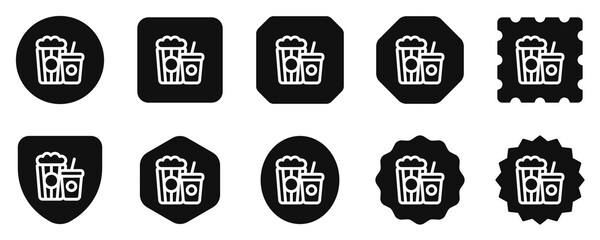 Editable popcorn, soda, snack, drink food, beverage vector icon. Movie, cinema, entertainment. Part of a big icon set family. Perfect for web and app interfaces, presentations, infographics, etc