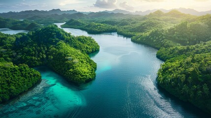 lake in the mountains