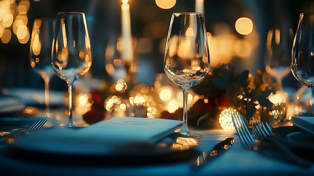 Elegant Table Setting for Fundraising Gala Event