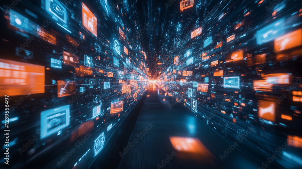 Poster Journey through the digital evolution of technology and innovation